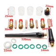 thumbnail image 4 of 23-Pack Stubby Gas Lens Collet Cup Nozzle para WP 17/18/26 Zulema Soplete, 4 of 8