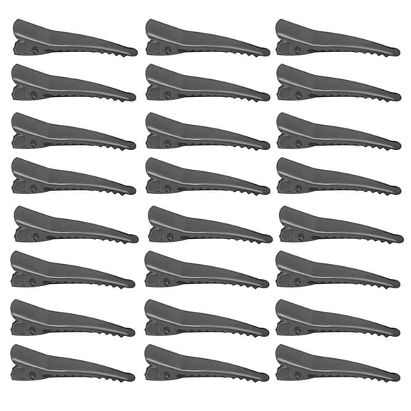 100pcs Duck Bill Hair Clips for Styling Salon Sectioning, Metal Alligator Curl Clips Hairpins Clip Barrettes for Women Hair Styling, Hair Coloring, Thick Hair Roller, Black