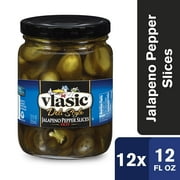 Vlasic Deli Style Hot Jalapeno Pepper Slices, Keto Friendly, 12 - 12 FL OZ Jars