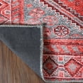 thumbnail image 6 of Bohemian Geometric Diamonds Polyester Indoor Area Rug, 5'7"X 8'9", Crimson Red by Blue Nile Mills, 6 of 7