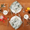thumbnail image 4 of BZSMCE Satin Native Fab Cotton Dinner Napkin White Roses with Mountains Background Reusable, 4 of 8