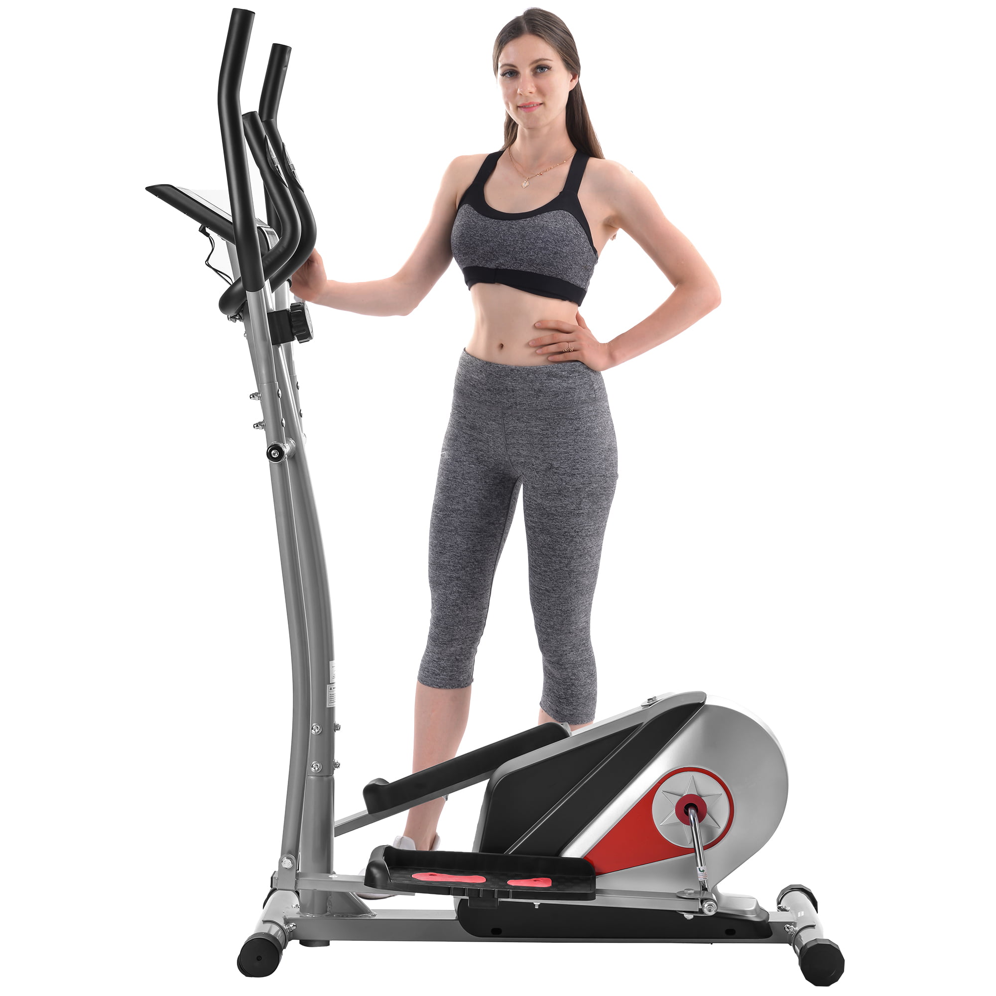 Details about   Elliptical Machine Trainer Magnetic Quiet Driven with LCD Monitor Home Use US 