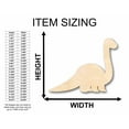 thumbnail image 2 of Unfinished Wood Baby Dinosaur Brontosaurus Silhouette - Craft- up to 46" DIY 36" / 1/4", 2 of 3
