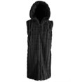 thumbnail image 4 of Usmixi Weekly Deals 2023 Faux Fur Vest for Women Fuzzy Fleece Vest Coats for Women Plus Size Sleeveless Hooded Overcoat Casual Solid Open Front Cozy Fluffy Plush Outerwear Winter Faux Fur Vest, 4 of 5