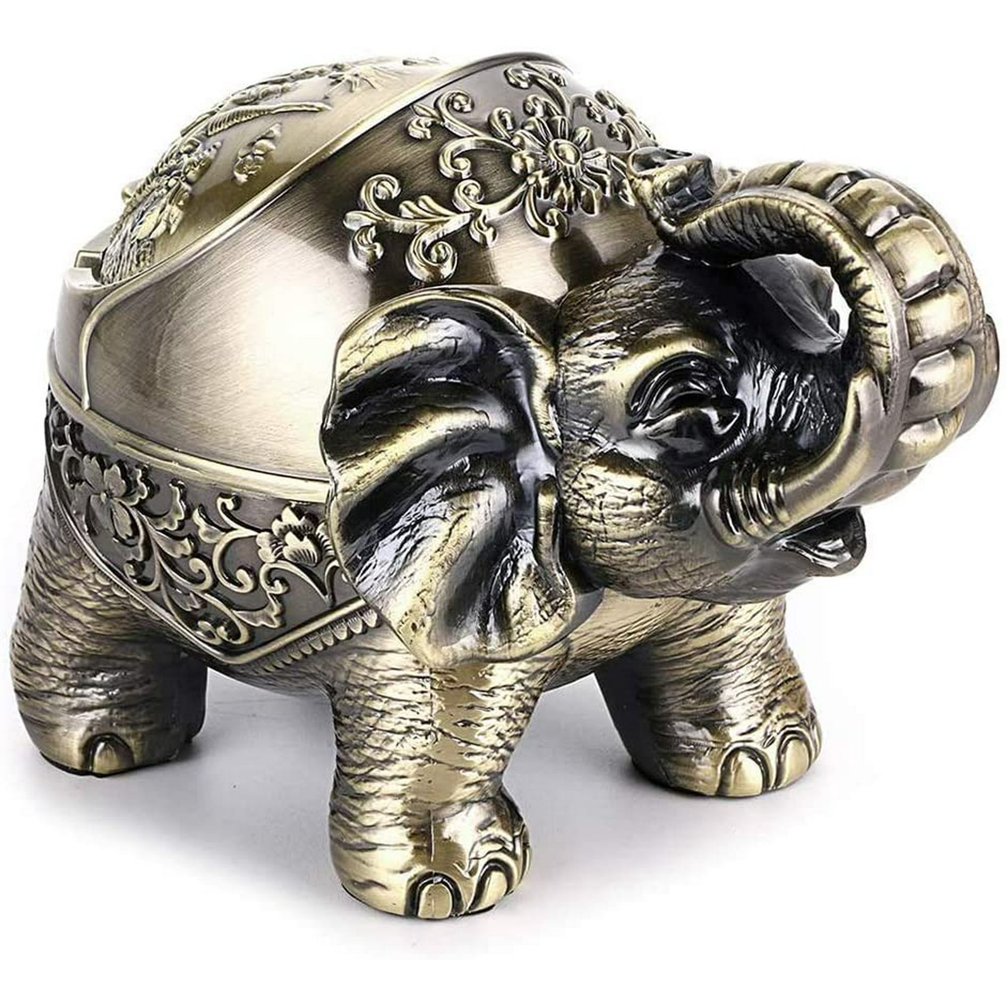 elephant cigarette case Cas, Cigarette Holder,cigarette Box, Vintage Inspired, Wallet, Cigarette, Metal Wallet Vintage Elephant Ashtray - Decorative