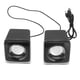 thumbnail image 2 of 1 par Mini USB2.0 altavoz ordenador portátil escritorio con cable estéreo música altavoz negro, 2 of 8