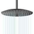thumbnail image 1 of Pommeau de Douche Pluie Rond Haute Débit Acier Inoxydable Design Haute Pression (B-Chrome 12), 1 of 7