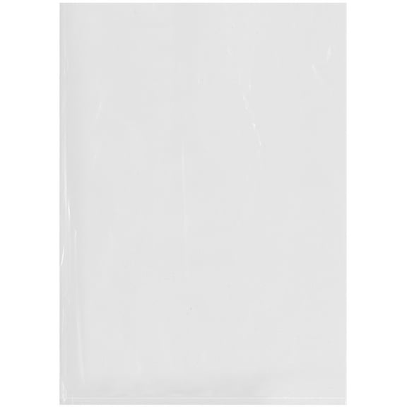 Plymor 10" x 14" (Case of 1,000), 2 Mil Flat Open Clear Plastic Poly Bags