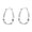 Silver, variant on Contemporary Stylish Color Mobius Strips Hoop Earring Portable for Women Emphasizing Geometric Elegant Casual Wear