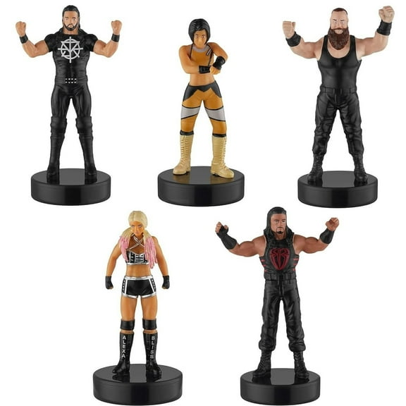 WWE Superstar Stampers 5pk Wrestler Party Decor Character Figures PMI International