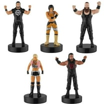 WWE Superstar Stampers 5pk Wrestler Party Decor Character Figures PMI International