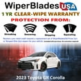 thumbnail image 2 of 2023 Toyota GR Corolla Beam Wiper Blades Wipers w/1yr Warranty (Set of 2) (WiperBladesUSA), 2 of 5