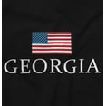 thumbnail image 2 of Georgia Pride American Flag GA USA Plus Size Crewneck Graphic Tee Shirt Brisco Brands 2X, 2 of 5