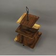 thumbnail image 5 of Polished Wood 3 Tier Square Shaped Serving Tray, 5 of 5