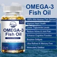 thumbnail image 4 of Nature's Live Omega 3 Fish Oil 120 Capsules Joint Support 1296 mg EPA & 864mg DHA, 4 of 7