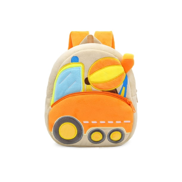 Minnieouse de felpa para niños, portátil, con dibujos animados, patrón automotriz colorido, cremallera, gran capacidad, bolsa para estudiantes, Mochilas Tipo 8 Minnieouse AP012903-08