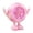 Pink, variant on Football Shaped Mini Desktop Fan With Gradient Led Light Rechargeable Soccer Figurine Table Cooling Fan For Home Outdoor Camping(White-11Cm)