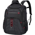 thumbnail image 1 of Mochila de viaje para portátil VANKEAN 17.3 pulgadas, repelente al agua, negra, 1 of 8
