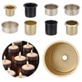 thumbnail image 2 of DIY Home Decoration Valentine's Day Ornament Candle Craft Tapered Wax Making Candle Cups Metal 12X11X0.5MM TYPE1, 2 of 8