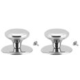 thumbnail image 1 of Transemion 2 Pcs Couvercle Rond Résistant à la Chaleur et Difficile à Abîmer Mains Isolées Concave (Argent) Grande Taille, 1 of 6
