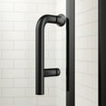 thumbnail image 3 of Frameless Shower Door Pivot swing single glass panel shower door 34 in.W x 72 in.H,adjustable 33.5-35 inch frameless shower door with 1/4 inch clear tempered glass,matte black hardwares,Sliding Showe, 3 of 6