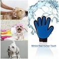 thumbnail image 5 of Pet Grooming Gloves Hair Removal Mitt Pet Deshedding Brush Massage Tool for Dogs Cats (One Pair), 5 of 6