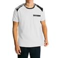thumbnail image 3 of BVOFAR Waffle T Shirts for Men Short Sleeve Shoulder Patch Velvet Shirt Relaxed Fit Crew Neck Tops Casual Stylish Knit Basic Tees with Pockets White XXL, 3 of 10