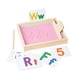 thumbnail image 2 of Bandeja de escritura de arena de madera profunda, herramienta de aprendizaje y bolígrafo de madera con 26 tarjetas de letras y 10 tarjetas numéricas Rosa, 2 of 9