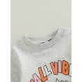 thumbnail image 5 of Inevnen Baby Girl Boy Sweatshirt Oversized Pumpkin Romper Long Sleeve Pullover Top Fall Winter Clothes, 5 of 7