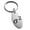 Silver, variant on Stainless Steel Variance Mathematical Engraved Small Oval Charm Keychain Keyring