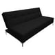 thumbnail image 1 of Sofá Cama Reclinable EL BAZAR STORE Vegas Lino Negro Moderno abotonado 3 Posiciones, 1 of 6