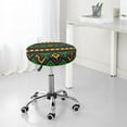 thumbnail image 7 of Fotbe Carnival Mardi Gras Stool Covers Round,Waterproof Round Bar Stool Covers Bar Chair Covers Washable Stool Cushion Slipcover for 12-14 Inch Chair-13 inch, 7 of 7