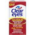 thumbnail image 1 of Gotas para ojos Clear Eyes, máximo alivio del enrojecimiento, 15 ml (paquete de 2), 1 of 1