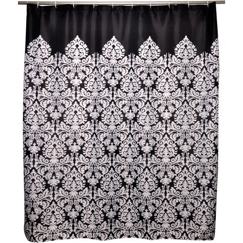 Famous Home Waverly Shower Curtain, Black