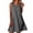 Black, variant on Womens Gingham Swing Dress Sleeveless Round Neck Plaid Mini Dress Loose Fit Summer Casual