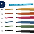 thumbnail image 3 of Faber-Castell Calligraphy Pitt Artist Pen Set - 6 Multi Colored Calligraphy Pens, 3 of 6