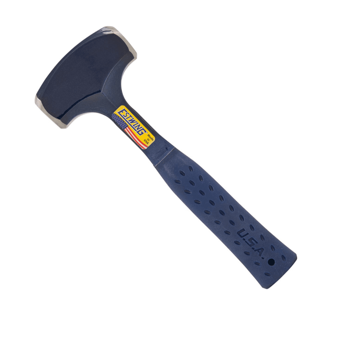 ESTWING Drilling/Crack Hammer - 2-Pound Sledge with Forged Steel Construction & Shock Reduction Grip - B3-2LB