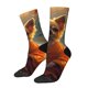 thumbnail image 1 of Fotbe Maple Leaf Meditating Chihuahua Calcetas Largas con Estampado para Hombre y Mujer – Calcetas de Compresión Transpirables y Elásticas, Viajar y Uso Diario Talla 5-11, 1 of 6