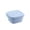 Blue, variant on Collapsible Travel Lunch Box 500ml Foldable Silicone Food Storage Container with Lid Microwave Freezer Safe Space Saving for Kitchen Camping (Blue)