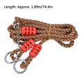 thumbnail image 3 of HLONK Set of 2 Tree Swing Nylon Ropes Indoor Outdoor Adjustable Hammock Swinging Extension Cord PE Metal with Connecting Buckle Storage Bag Chair Straps Extension - Holds to 700lbs, 3 of 7