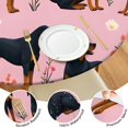 thumbnail image 4 of Rottweiler Dogs with Pioneer Flower Round Fitted Tablecloth with Elastic Edge,Dining Table Cover Waterproof,Outdoor Round Tablecloth for Camping,Dining,Indoor and Outdoor, 4 of 7