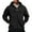 Black, variant on Men's Military Cargo Hoodie Jacket, Multi-Pocket Zippered Tactical Top, Athletic Wear for Outdoor Training and Street Style Fashion,Black XL