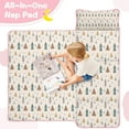 thumbnail image 4 of Beige Christmas Tree Pattern Toddler Nap Mats for Kids Preschool,50"x20" Sleeping Mat Bag or Kids,Toddler Sleeping Bag,Toddler Nap Mat or Daycare, 4 of 6