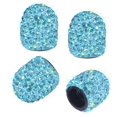thumbnail image 1 of ORUYROP Valve Stem Caps, 4 Pack Handmade Crystal Rhinestone Universal Car Tire Valve Caps Chrome,Attractive Dustproof Bling Car Accessories(Blue), 1 of 7
