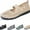 Apricot, variant on KAQ Women's Casual Hollow Out Knitted Mary Jane Flats Shoes,Fashion Comfortable Mesh Walking Beach Shoes Lightweight Breathable Slip-On Shoes