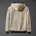 thumbnail image 2 of Sudadera con Capucha De Lana para Hombre Sudadera con Capucha De Lana De Cordero Sudaderas De Cachemira Más Chaqueta De Ropa De Invierno Engrosada De Terciopelo, 2 of 3