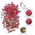 thumbnail image 5 of Two Tone Pink Artificial Hanging Flowers Realistic Lush Fake Hanging Flowers For Indoor Outdoor Wall Porch Patio And Home Decoration, 5 of 5