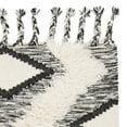 thumbnail image 5 of SAFAVIEH Kenya Aniyah Geometric Diamonds Fringe Area Rug, Black/Ivory, 6' x 9', 5 of 6