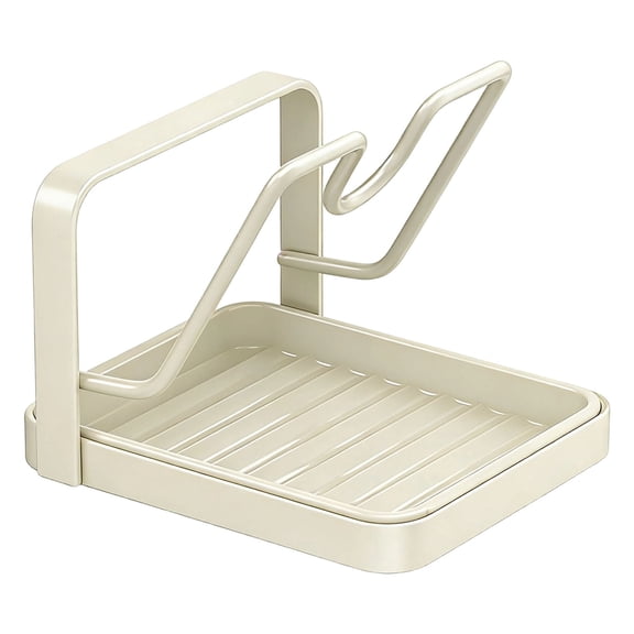 Kitchen Pot Lid Storage Rack, Aetherz Pot Lid Storage Rack with Spoon Rest - Stovetop Organizer for Kitchen, Multi-Functional & Space-Saving