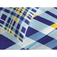 thumbnail image 4 of Ambesonne Yellow and Blue Quilted Bedspread Set 3 Pcs, Scottish Tartan, Queen Size, Pale Violet Blue, 4 of 5